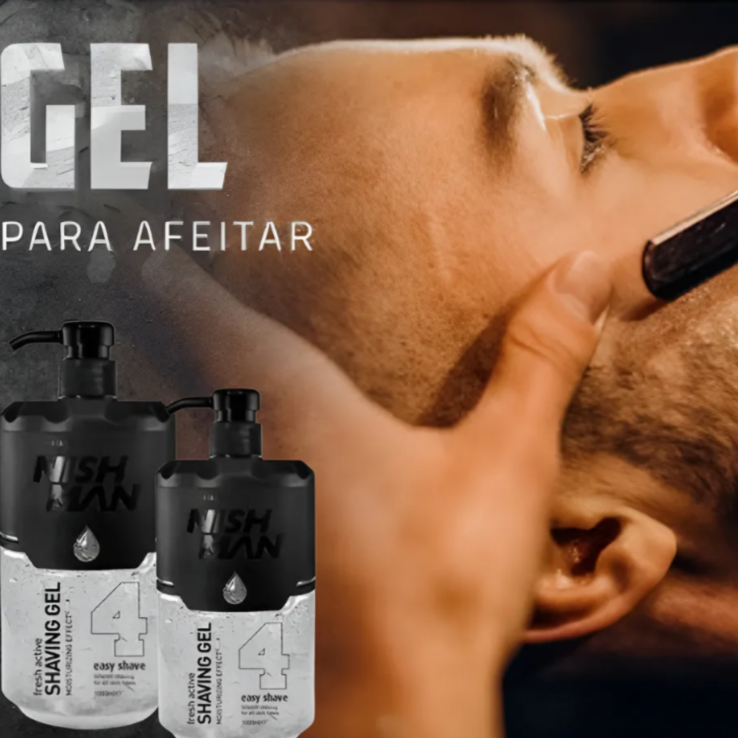 Shaving Gel Fresh Active Nº4 Easy Shave 1000ml Nishman