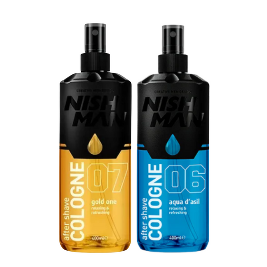 After shave nishman aqua 6 + colonia after shave gold one 07