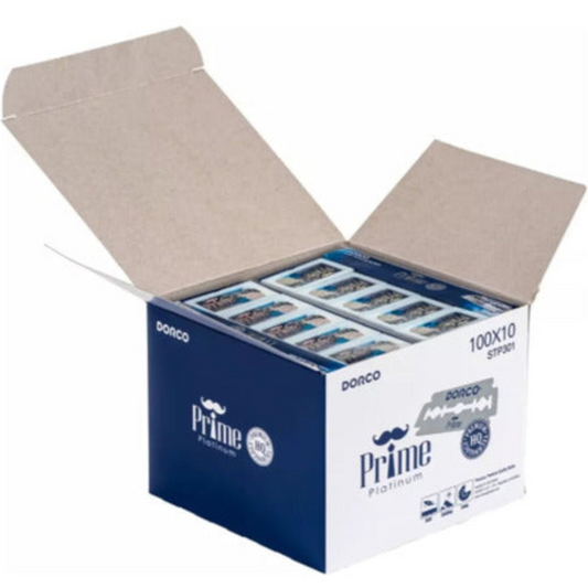 Dorco prime azul caja 1000 hojillas cuchillas para afeitar