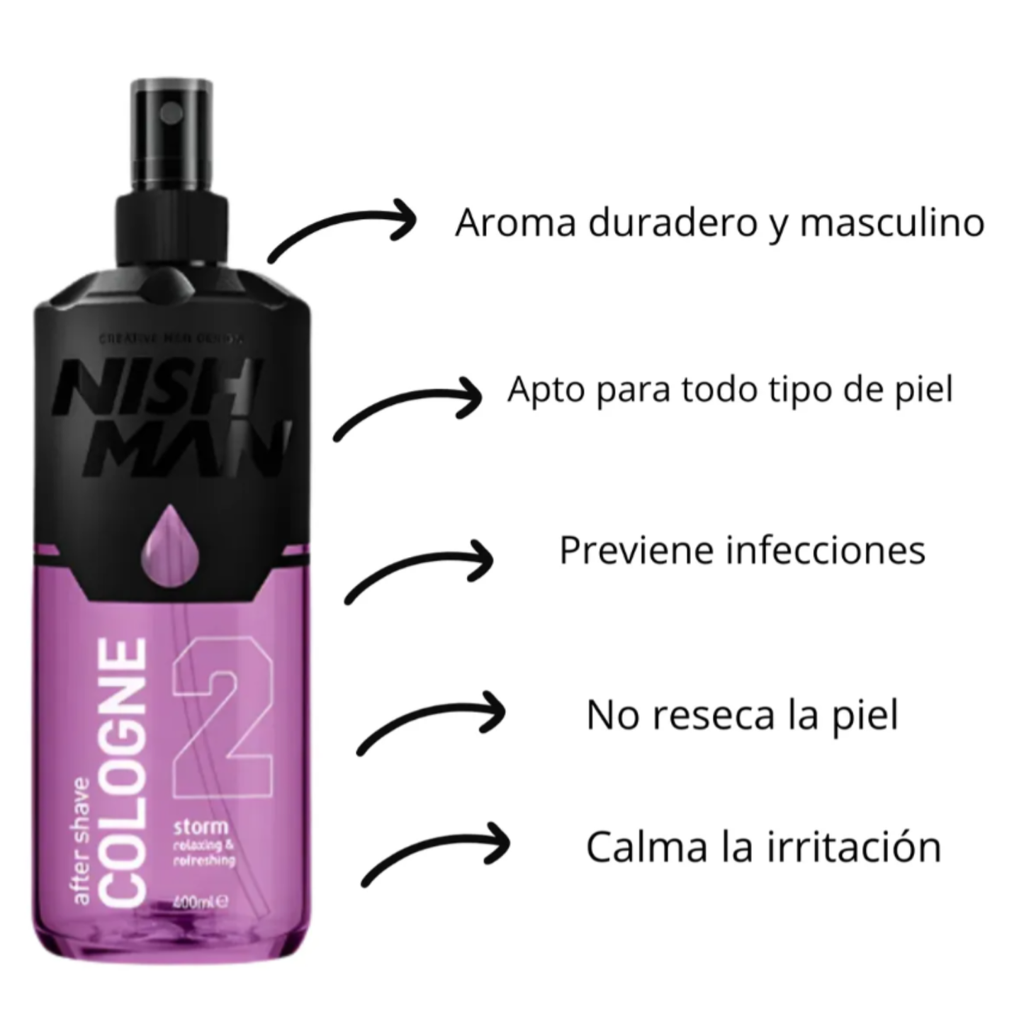 Afther Shave Nishman Cologne 400 Ml 02 Storm