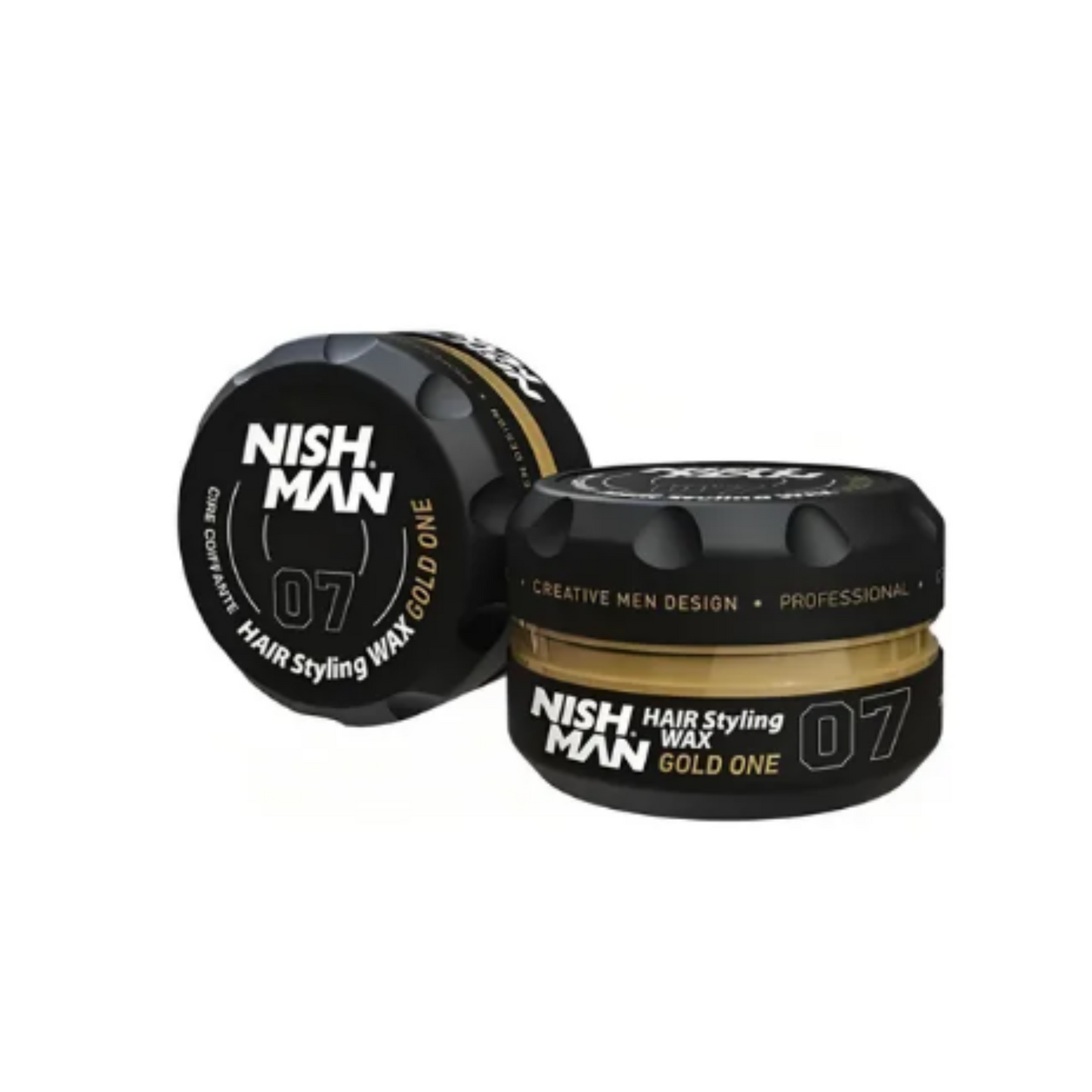 Cera Nishman Hair Wax 07 Gold One Fijacion De Cabello 150 Ml
