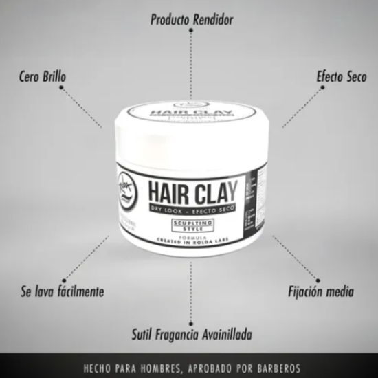 Pomada Matte Rolda Hair Clay Cabello Fijador 150g