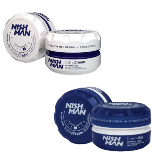 Crema moldeadora cabello rizo N6 nishman + crema para peinar nishman N5 150ml