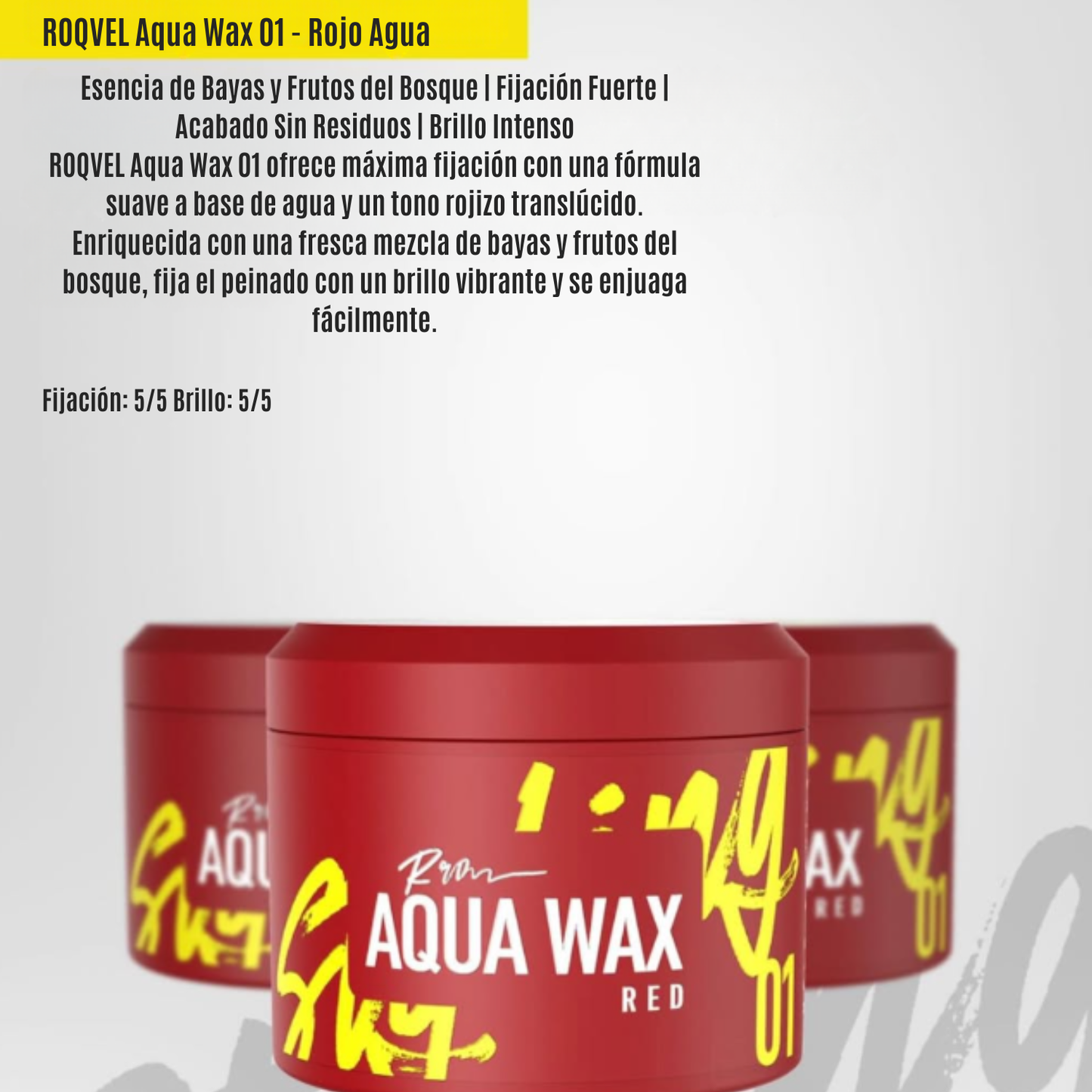 Cera Roqvel Fijadora Cabello Estilo Brillo Aqua Wax 150ml