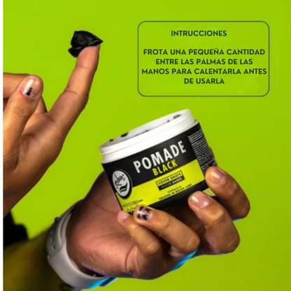 Pomada Negra Para Cabello Rolda Fijación Y Brillo Medio 115g