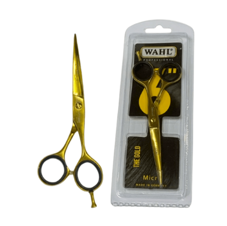 Wahl Tijera Profesional 6,0 Filo Navaja Acero Inoxi Dorado