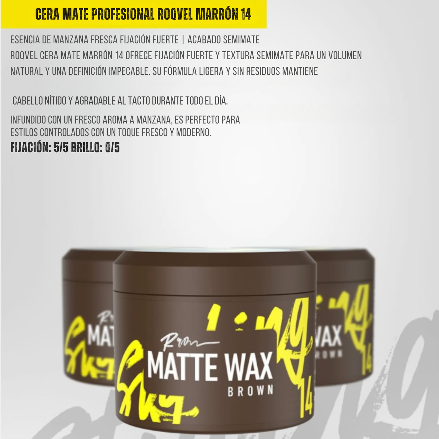 Roqvel Cera Moldeadora Matte Capilar Brown 14 150ml