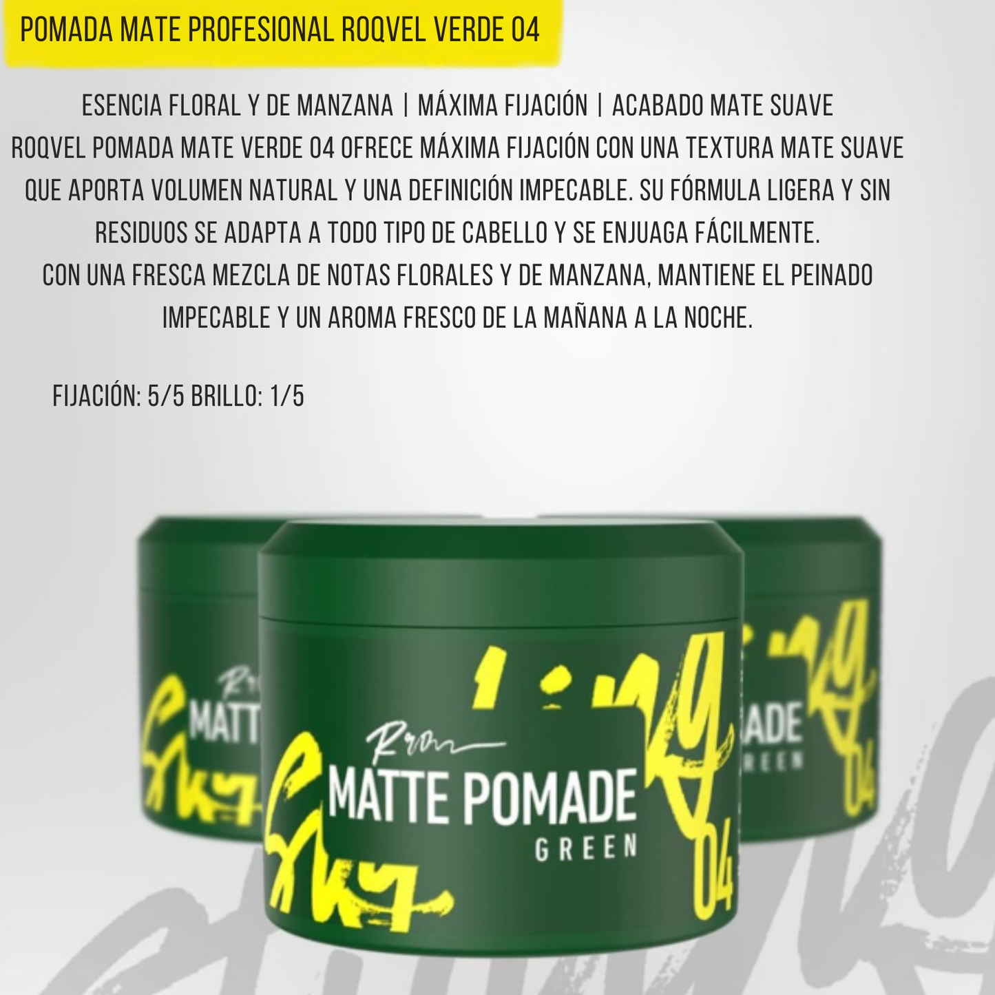 Roqvel Cera Matte Pomade Fijacion Cabello Pro 150ml