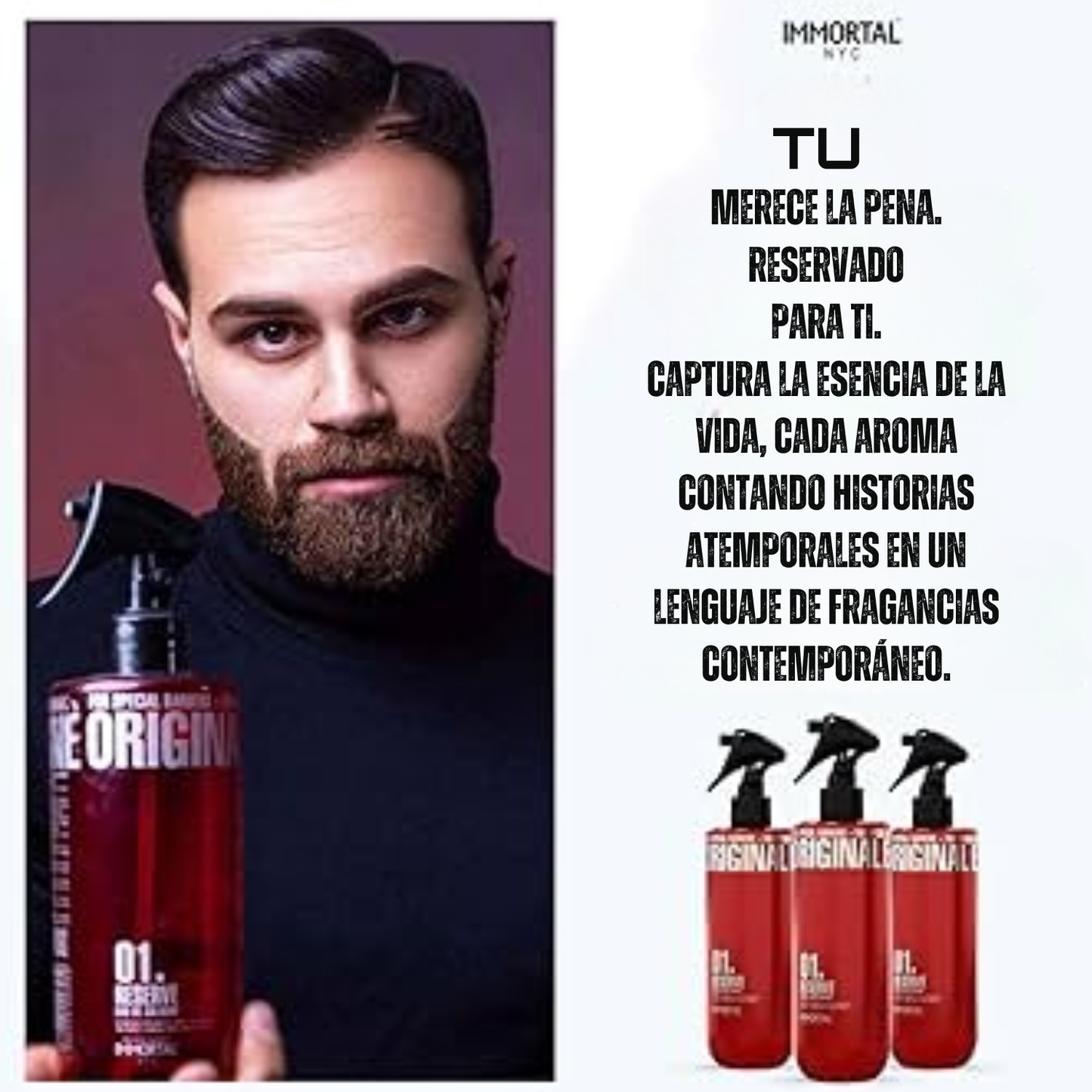 After Shave Immortal Colonia Post Afeitado 01 Reserve 500ml