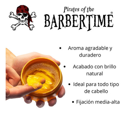 Cera fijador para cabello hombre gold N3 barbertime 150ml