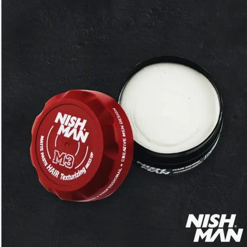Cera texturizante matte nishman M3 fijación fuerte 100ml