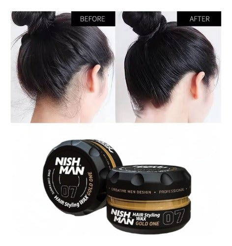 Cera nishman hair wax 07 gold one fijacion de cabello 150Ml