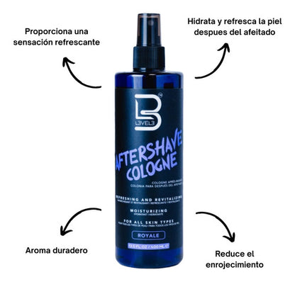 After Shave Colonia Level 3 Royale Morada  400ml
