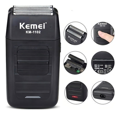 Máquina Afeitadora Kemei Km-1102 Negra