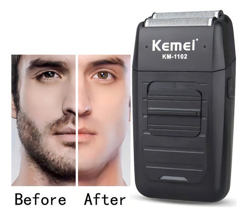 Máquina Afeitadora Kemei Km-1102 Negra