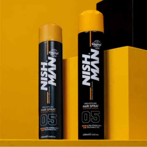 Laca nishman pro styling hair spray 05 ultra fuerte 400 Ml