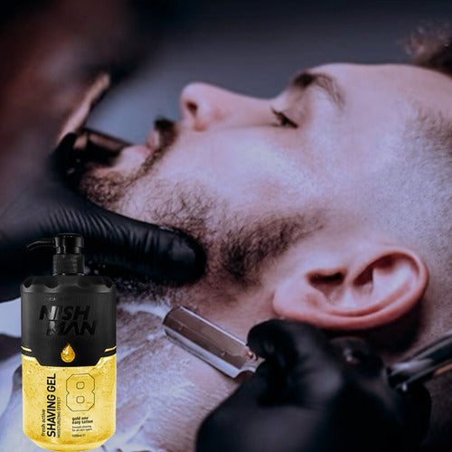 Shaving Gel Nishman 8 + 100 Hojillas De Afeitar Dorco