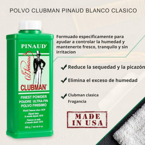 Talco Clubman Pinaud Finest Powder Neutral 255g