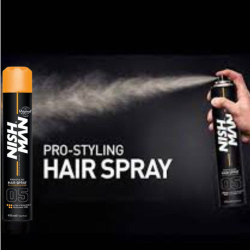 Laca nishman pro styling hair spray 05 ultra fuerte 400 Ml