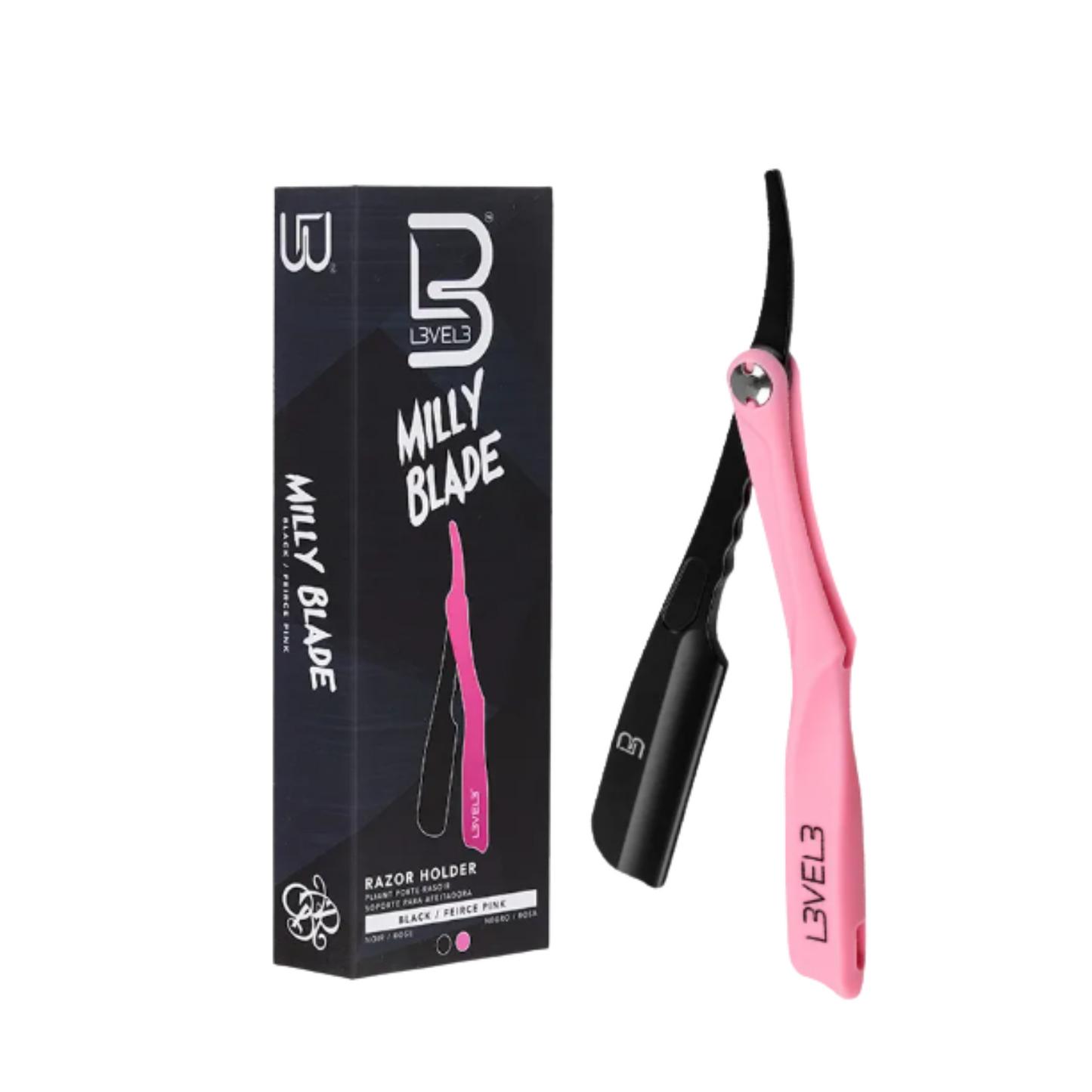 Porta Navaja Milly Level3 Negro/rosa Rosa Pálido