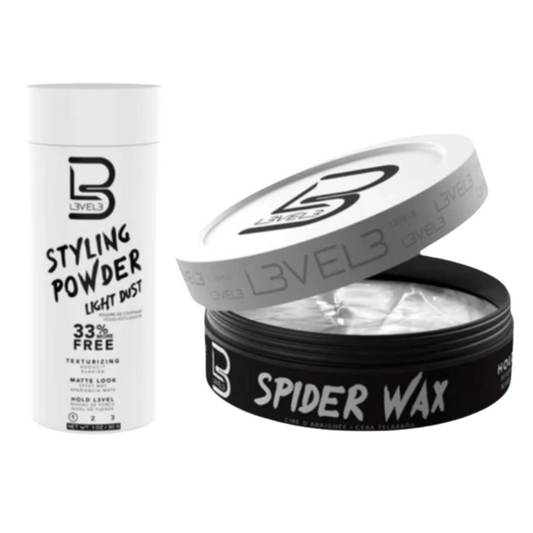 Polvo texturizador blanco + cera spider wax level3