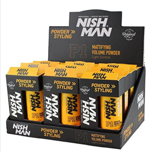 Nishman Pack 12 Unidades Polvo Texturizador Cera En Polvo P1