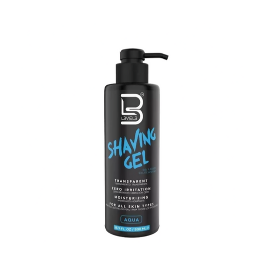 Level 3 Barber Shaving Gel Afeitado Aqua Profesional 500ml