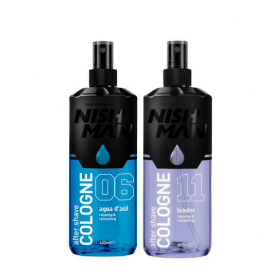 Nishman Colonia After Shave 11 Morada + Colonia After Shave 6 Azul