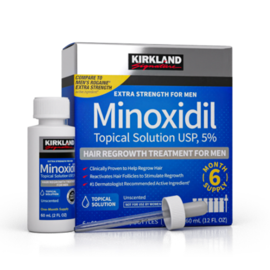 Minoxdil Kirkland 60ml und Crecimiento Cabello Extrafuerte Usp5%