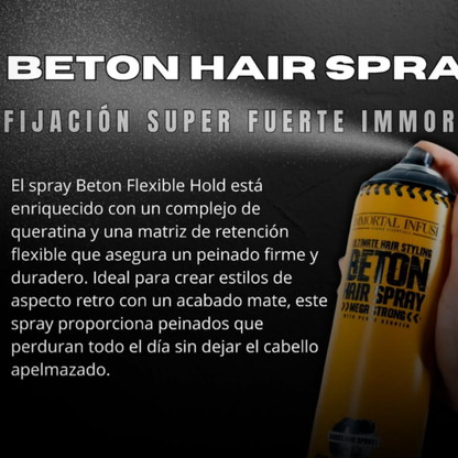 Laca Immortal Fijadora Infuse Mega Strong Matte 500 Ml