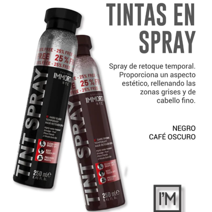 Immortal Tinte En Spray Cabello Hombre Marron Oscuro 250ml