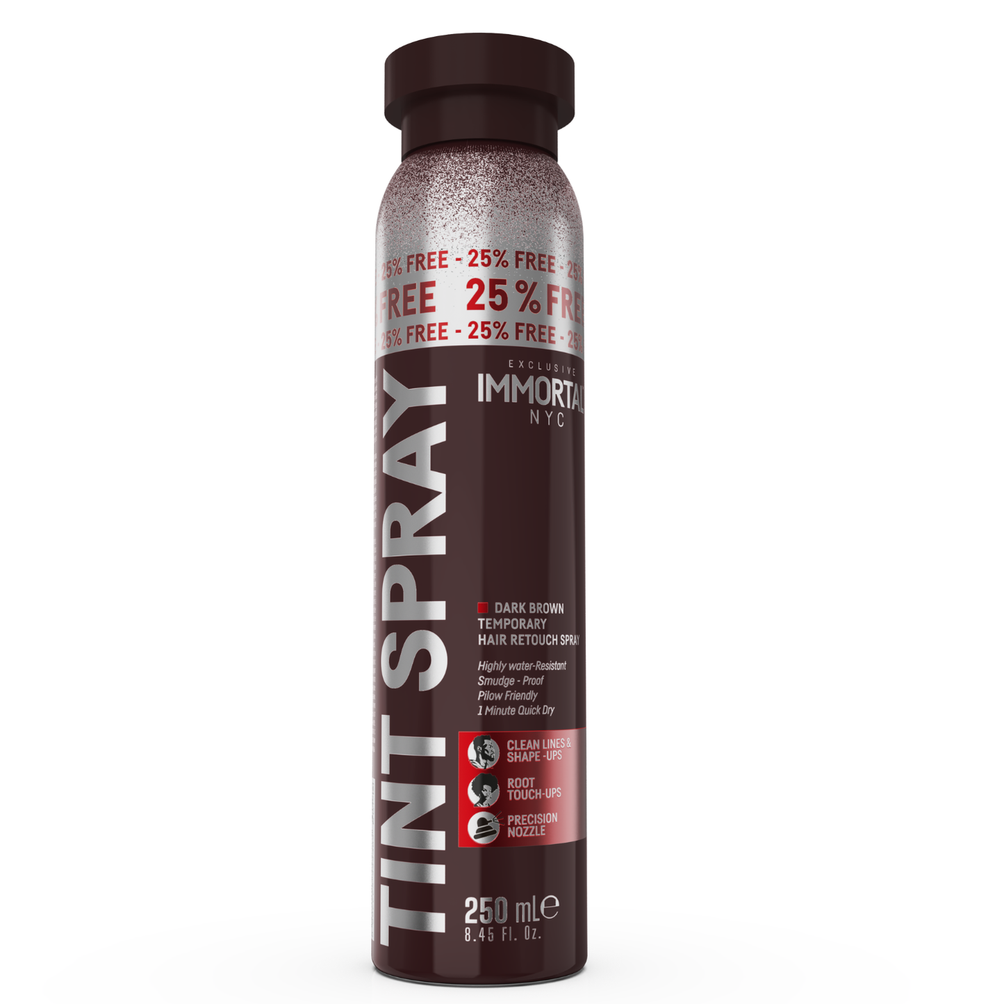Immortal Tinte En Spray Cabello Hombre Marron Oscuro 250ml