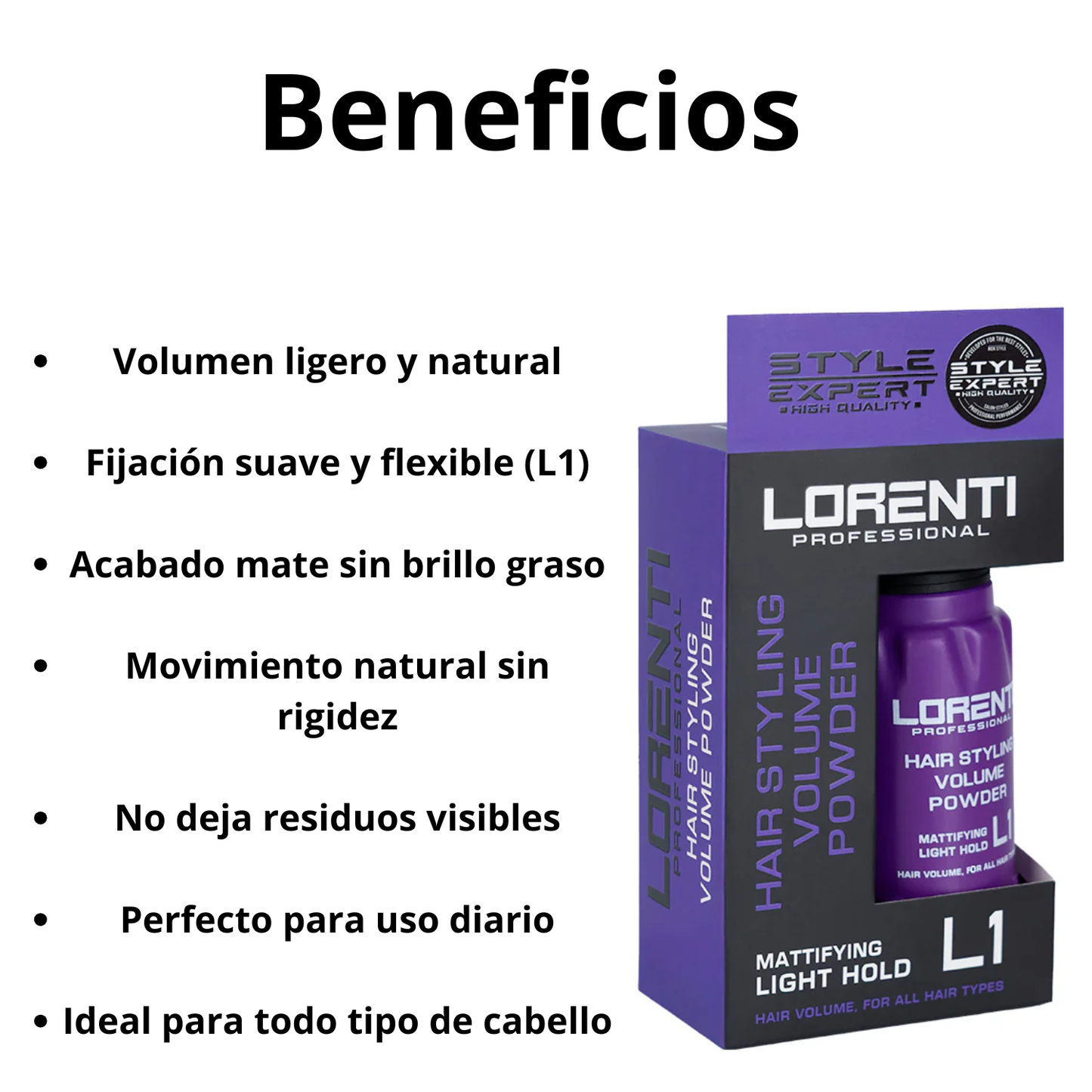 Polvo Texturizador Lorenti L1 Cabello Hombre Volumen 30gr